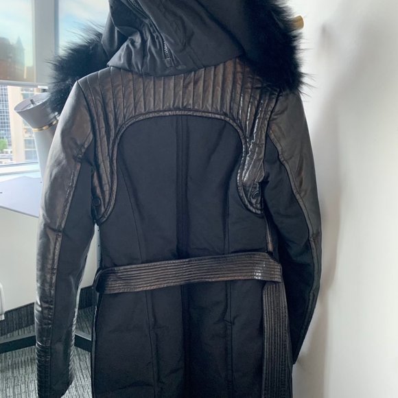 RUDSAK BLACK FAUX FUR WINTER JACKET - Picture 3 of 5